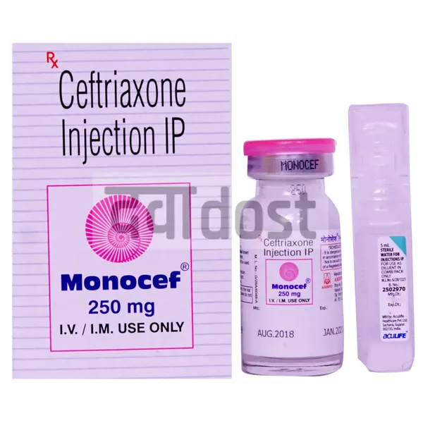 Monocef 250mg Injection 2ml