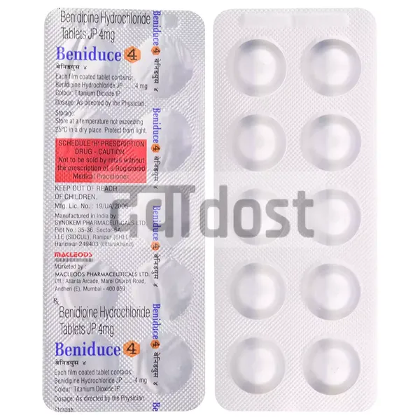 Beniduce 4mg Tablet 10s