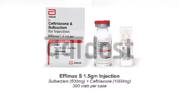 Effimax S 1000 mg/500 mg Injection