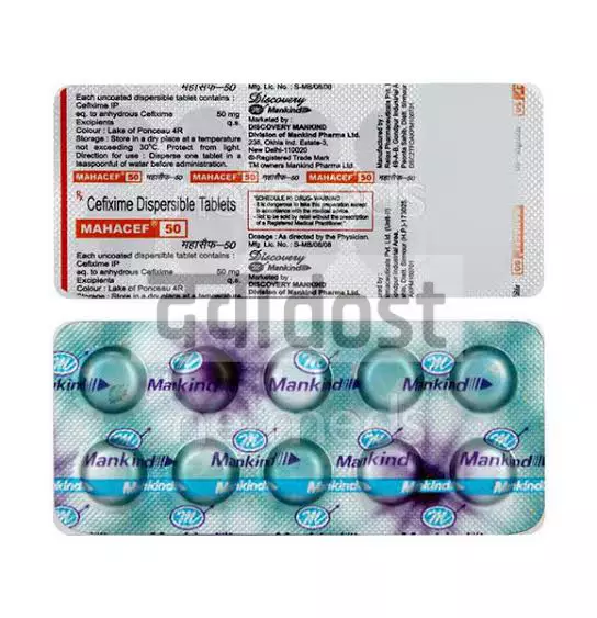 Mahacef 50mg Tablet