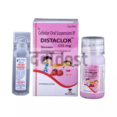 Distaclor 125mg Oral Suspension Strawberry