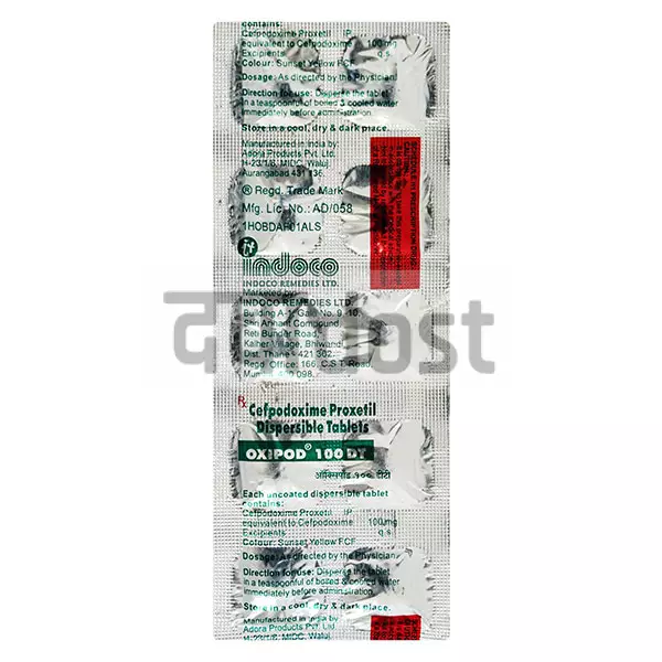 Oxipod 100mg Tablet DT 10s