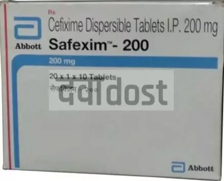 Safexim 200mg Tablet DT 10s