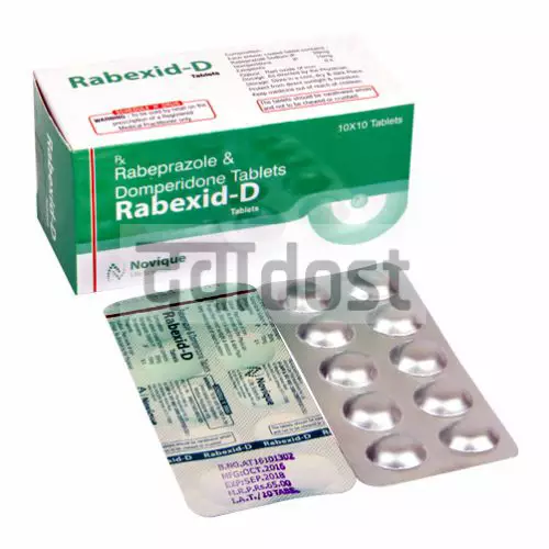 Rabexid D 10mg/20mg Tablet