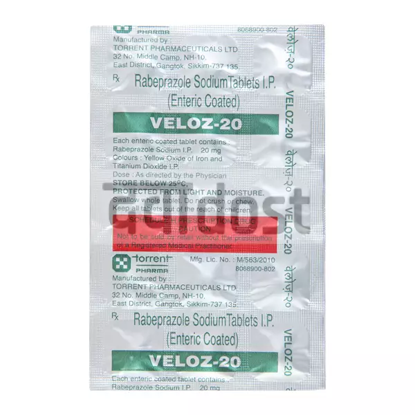 Veloz Fast 20mg Tablet 10s