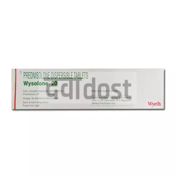 Wysolone 20mg Tablet DT 15s