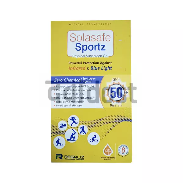 Solasafe Sportz Physical Sunscreen Gel SPF 50+ 50gm