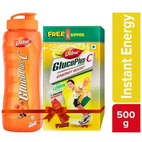 DABUR GLUCOPLUS-C PWDR LEMON 400GM