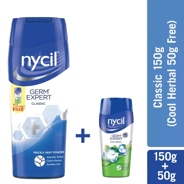 NYCIL TALC CLASSIC EXCEL 150GM