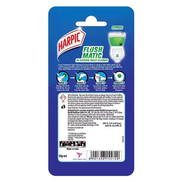 HARPIC FLUSHMATIC CITRUS  50GM