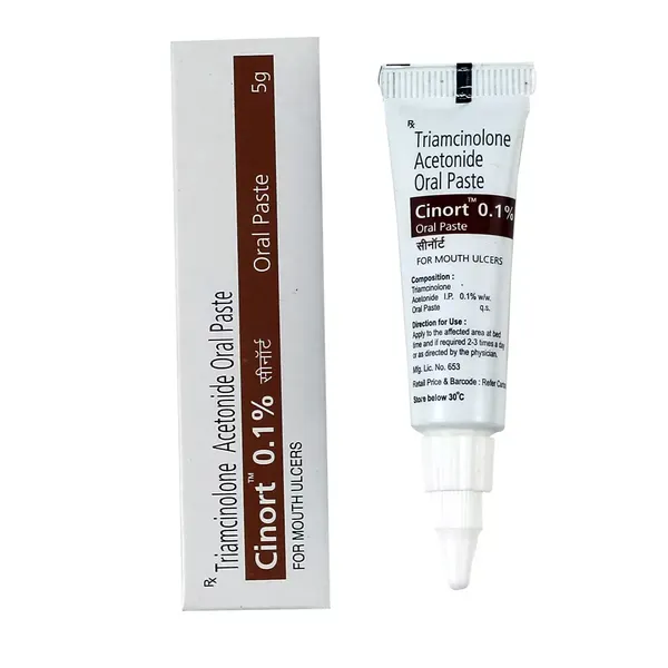 CINORT 0.1% ORAL PASTE 5GM