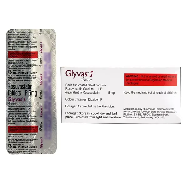 GLYVAS 5MG 10TAB