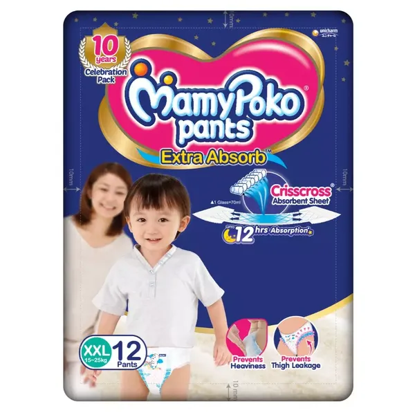 MAMY POKO DIAP PANTS XXL 12PC