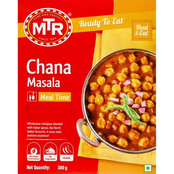 MTR READY/EAT CHANA MASALA 300GM