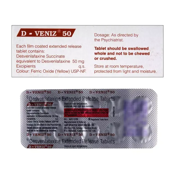 D-VENIZ 50MG 10TAB