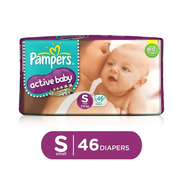 PAMP DIAP ACTIVE BABY S 46PC