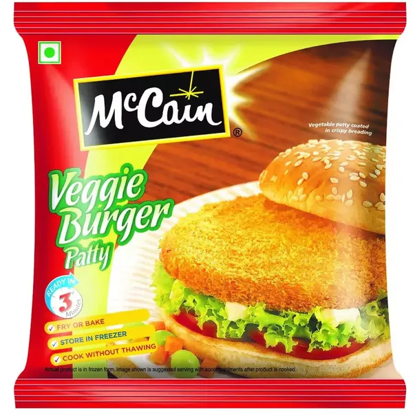 MCCAIN VEGGIE BURGER PATTY 360GM