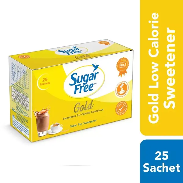 SUGAR FREE GOLD PWDR 25PC