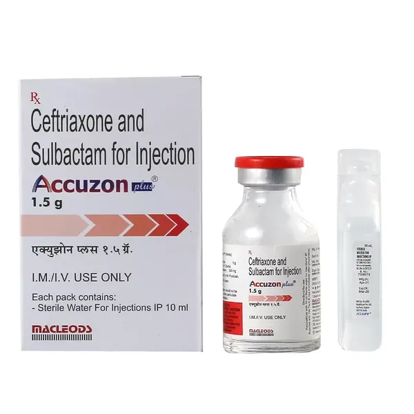 ACCUZON-PLUS 1.5GM INJ VIAL