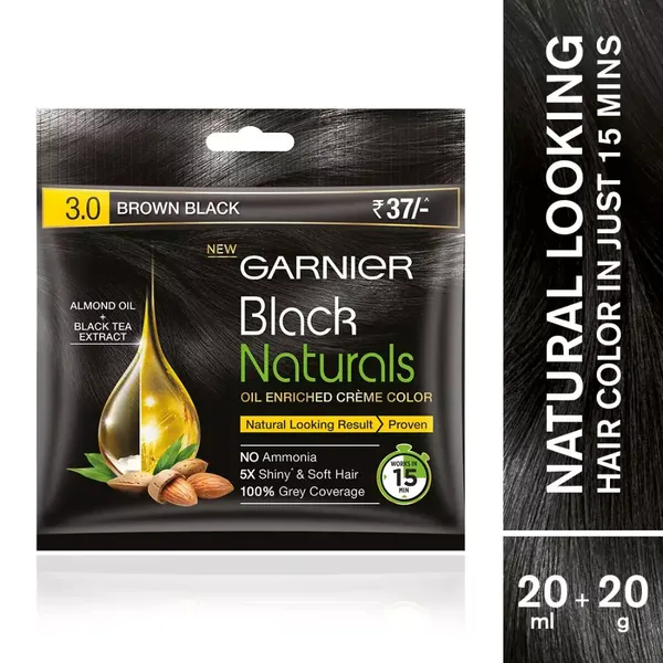 GARN HR/COLOR NAT DARK BROWN-3 35ML+30GM