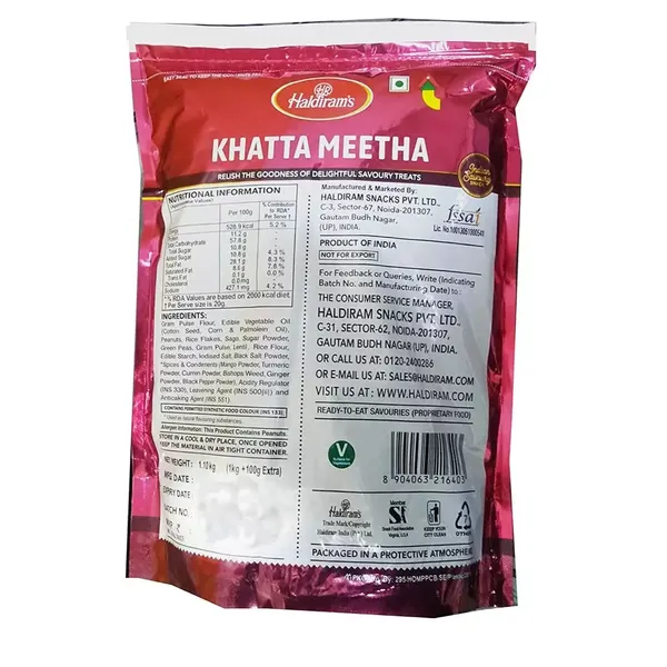 HALDIRAM MIXTURE KHATTA MEETHA 1KG