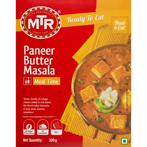 MTR READY/EAT PANEER BTR MASALA 300GM