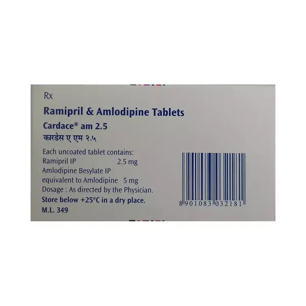 CARDACE-AM 2.5/5MG 10TAB ##