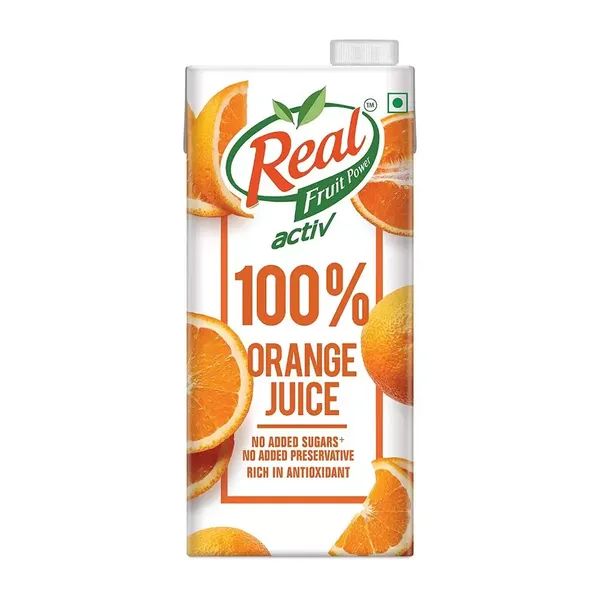 REAL JUICE ACTIVE 100% ORANGE 1LTR