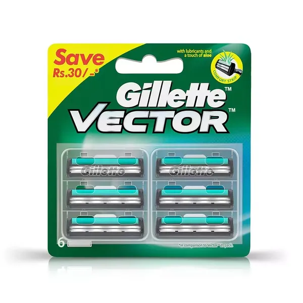 GILL SH/BLADE VECTOR PLUS 6PC