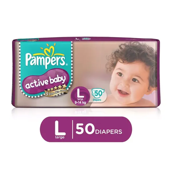 PAMP DIAP ACTIVE BABY L 50PC