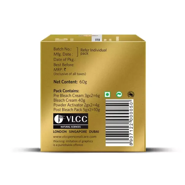 VLCC BLEACH GOLD 60GM