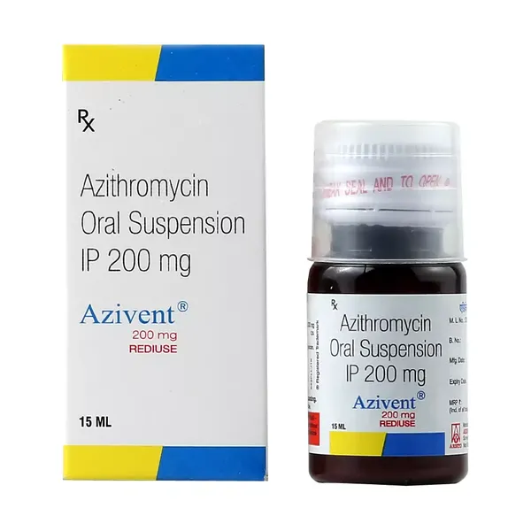 AZIVENT 200MG SYP 15ML