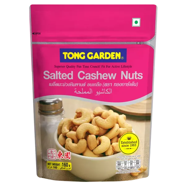 TONG CASHEWS SALTED 180GM