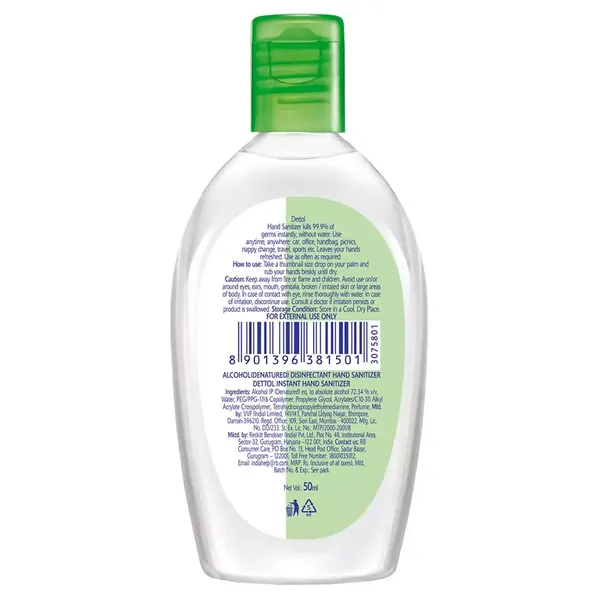 DETT H/SANITIZER 50ML