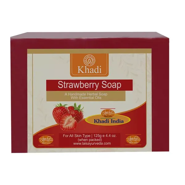 KHADI SOAP STRAWBERRY 125GM