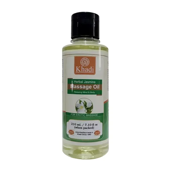 KHADI MASSAGE OIL JASMINE 210ML Upto 25.00% Off | Wellness Foreve