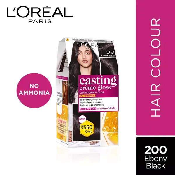 LOREAL HR/COLOR CAST EBONY BLACK 200 1PC