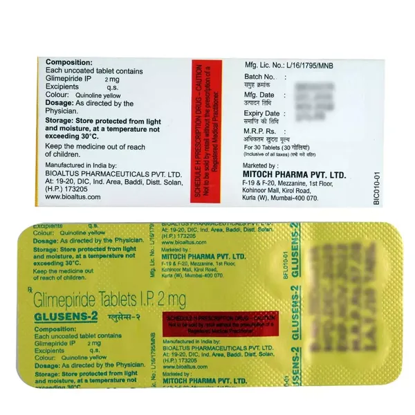 GLUSENS 2MG 10TAB