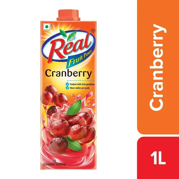 REAL JUICE CRANBERRY 1LTR