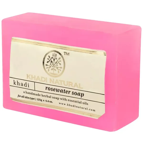 KHADI SOAP ROSEWATER 125GM