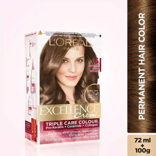 LOREAL HR/COLOR EXCE LIGHT BROWN 6 1PC