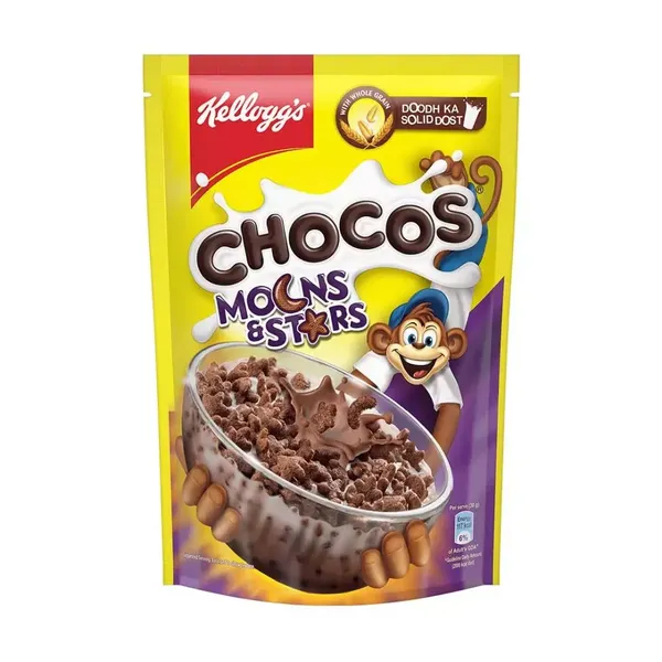 KELL CORNFLAKES CHOCOS MOON STARS 375GM