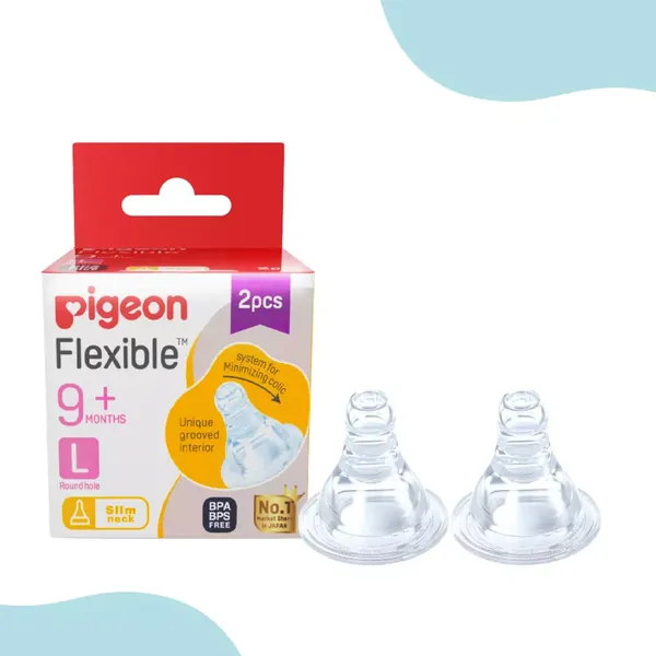 PIGEON NIPPLE PERISTALTIC SLI NECK-L 2PC