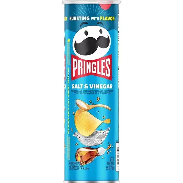 PRINGLES CHIPS SALT/VINEGAR 150GM