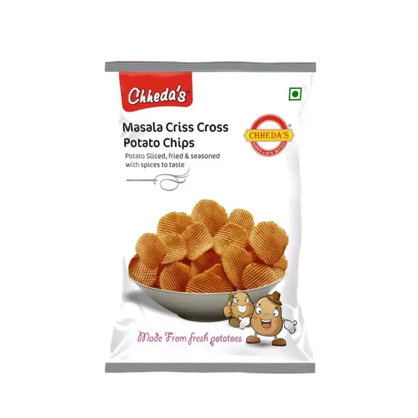 CHH CHIPS POTATO MASALA CRISSCROSS 180GM