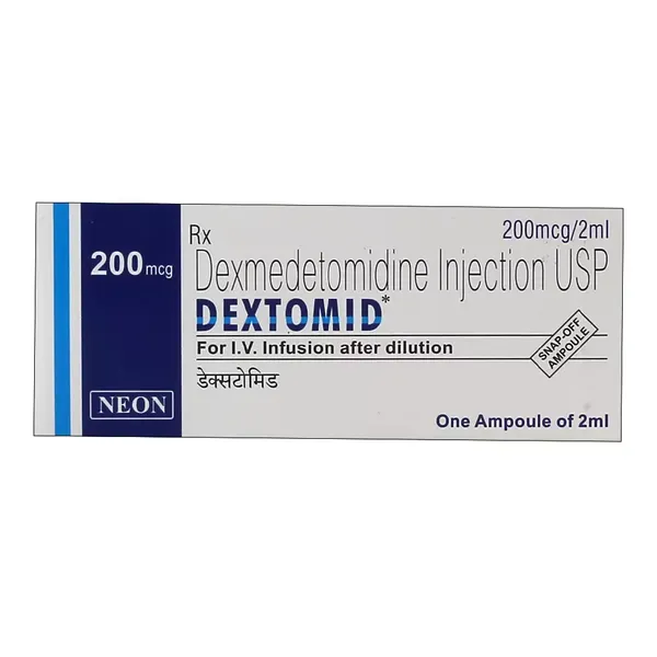 DEXTOMID 200MCG INJ 2ML AMP