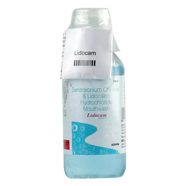 LIDOCAM ORAL RINSE 120ML