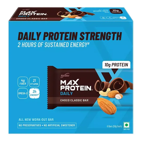 RITE B ENERGY BAR CLASSIC BARS 6X50GM