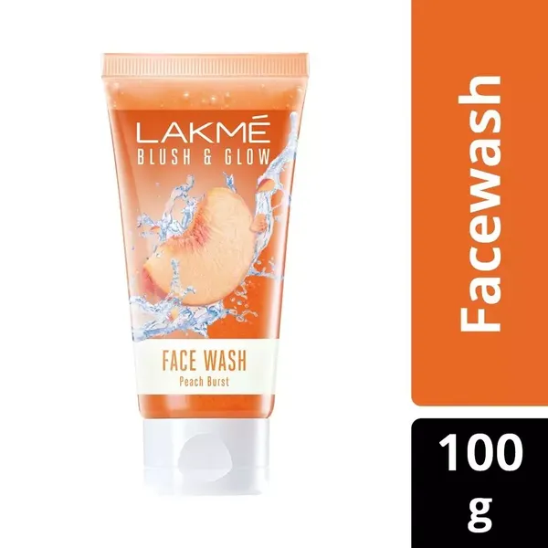 LAKME F/WASH BLUSH/GLOW PEACH GEL 100GM