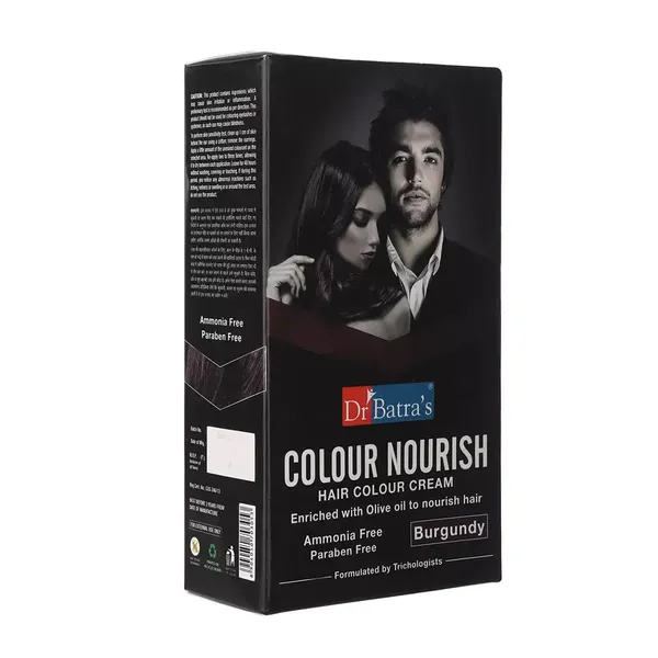 DR BATRA HR/CRM COLOUR NOURISH BURGUNDY 60GM